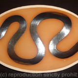 Terracotta 'river' dish