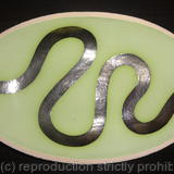 Lime green 'river' dish