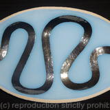 Blue 'river' dish 2