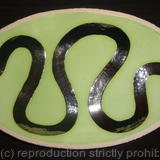 Lime green 'river' dish 2
