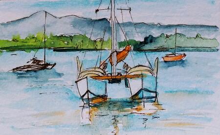 On the harbour - Sandspit 