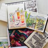 Travel with my sketchbooks