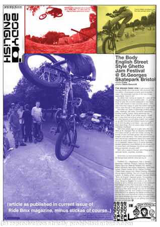 Ride bmx mag - St.George jam 2005