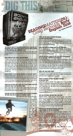 Dig magazine interview march 06