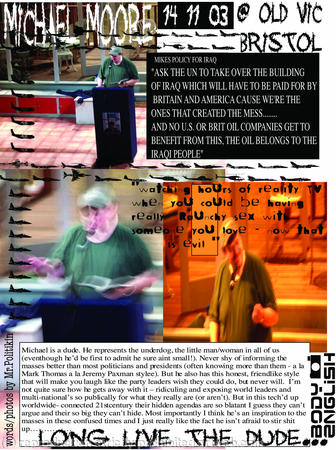 Michael Moore - Body English Mag issue 1