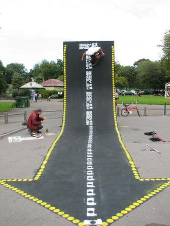WEBBY - ROCKIN THE NEW PAINT JOB ON THE VERT WALL 2ST.GEORGES SKATEPARK 2007
