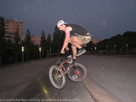 Stan @ fondu - this spot totally ruled! its the last stop on the metro, and stan nailed the 360 up to tailwhip back down