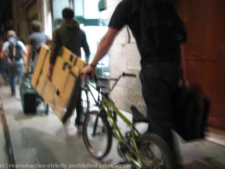 team slack-  shippin out, dodging people cpissin of balconies while they also throw off their bikes