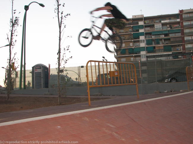 Shane, super hop at a brand new spot that was being built as we rode..