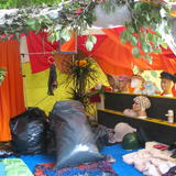 Sarahs fairy palace dressing up tent was busy all day gettin the masses into their glad rags!