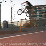 Shane, super hop at a brand new spot that was being built as we rode..