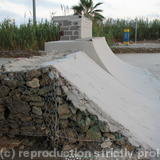 beach side skatepark, now thats how ya build a ramp spanish style - health and safety yeah right