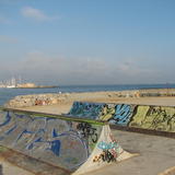 this spine ramp is tighter than a flys a hole. but i 5050d it and riding on the beach is dope and that you are a baywatch extra...