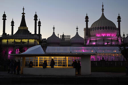 Pavilion Bus Stop in Winter