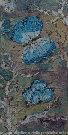 Butterflies-Blue-I - Sold
