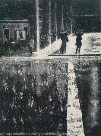 A-Wet-Evening - SOLD