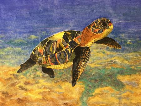 Loving the Turtle - SOLD