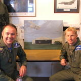 my commission for 14 sqadron with two of the pilots from 14 sq