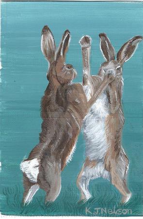 March Hares Card