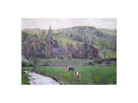 St. Mary of Wedale, Spring  A4 print
