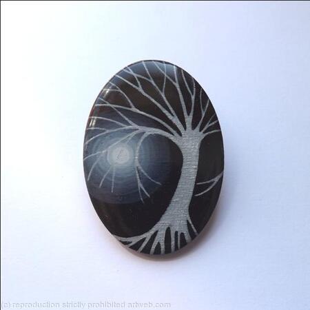 Moonlit Tree Brooch