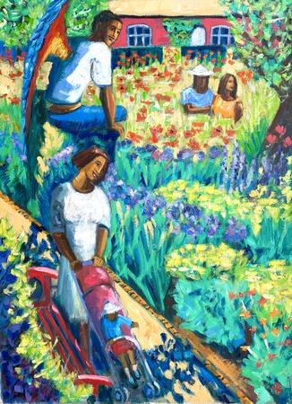 Angel Sitting on a Hedge on Rockwell Park