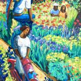 Angel Sitting on a Hedge on Rockwell Park