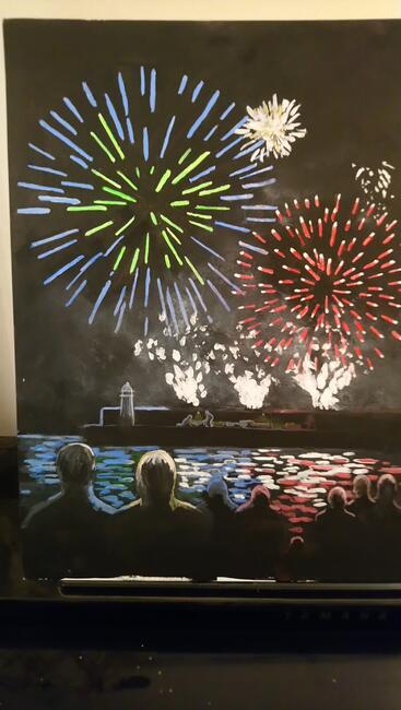 Fireworks at Mevagissey