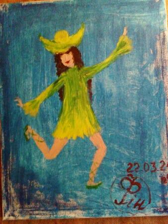 Девушка паяц