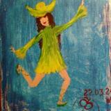 Девушка паяц