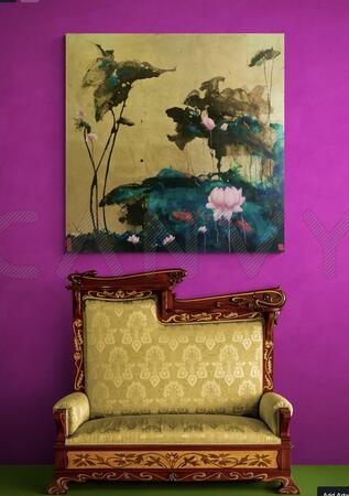 Heaven above earth below . Lotus and waterlily