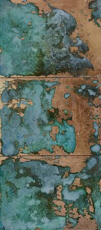 Copper triptych sold