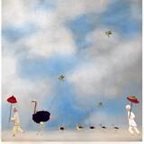 Sky parade with birds 