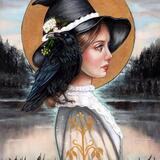 Rowan and Rue-pastel on paper-Sold