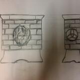 Minster Planters. End elevations 