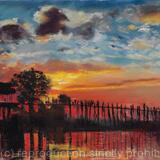 Sunset over Ubein Bridge, Mandalay