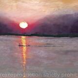 Sunset on the Irrawaddy