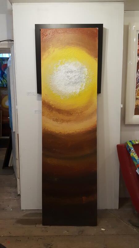 Solar Earth Large Painting on Wooden Panal