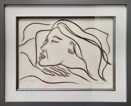 Asian Deity -Original Charcoal