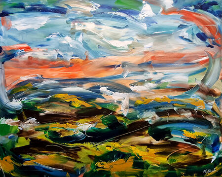Magical Landscape- Original Large Scale Painting