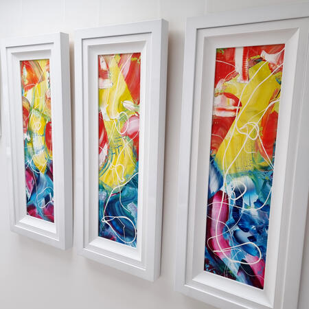 Summer Wave Triptych - Original Painting