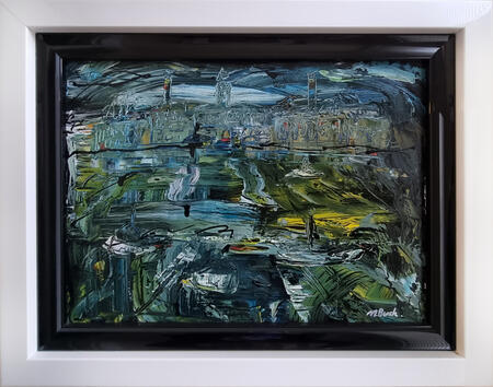 Royal William Yard by Moonlight - Original Pianting