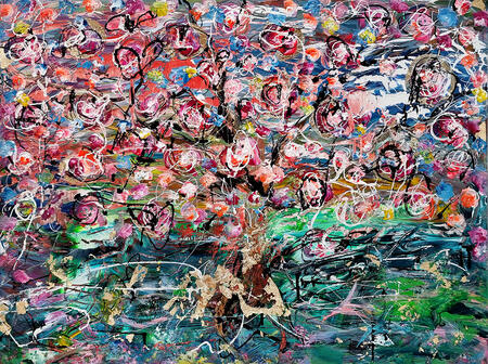 Wild Blossom Tree - Original large painting 2023