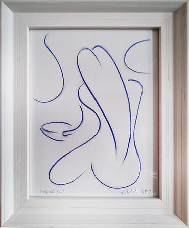 Mini PRINT Lady With Bowl