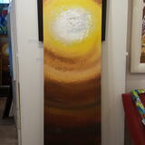 Solar Earth Large Painting on Wooden Panal