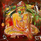 Golden Buddha - Original Painting