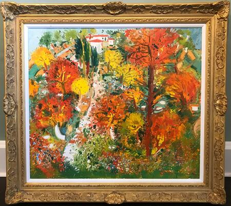 Athos Faccincani,   Fall Foliage, c. 1980, framed