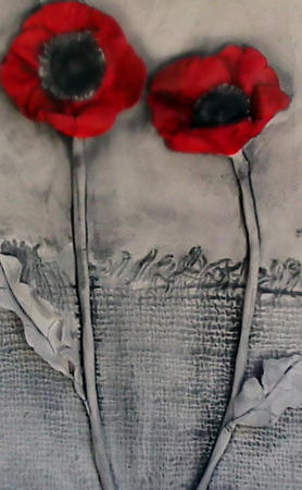 poppy picture - detail close up