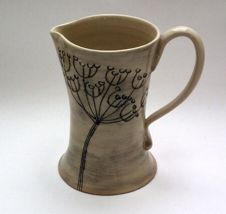 Large Cow Parsley 'slimming' Jug