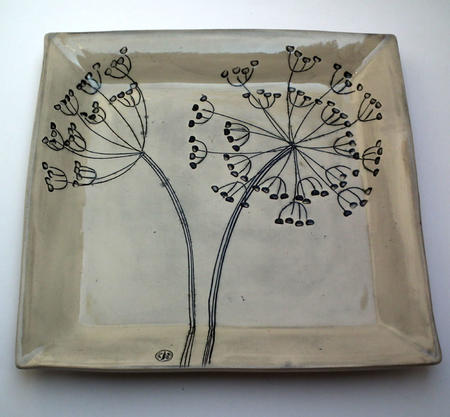 Large Square Cow Parsley Platter